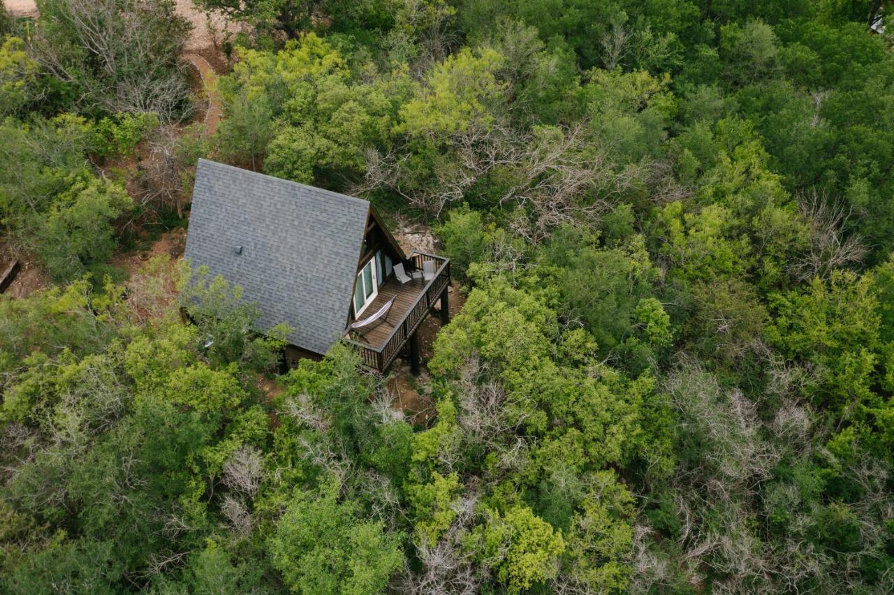 The Maverick: A-Frame W/ Hammock And Tree Top View New Braunfels Ngoại thất bức ảnh