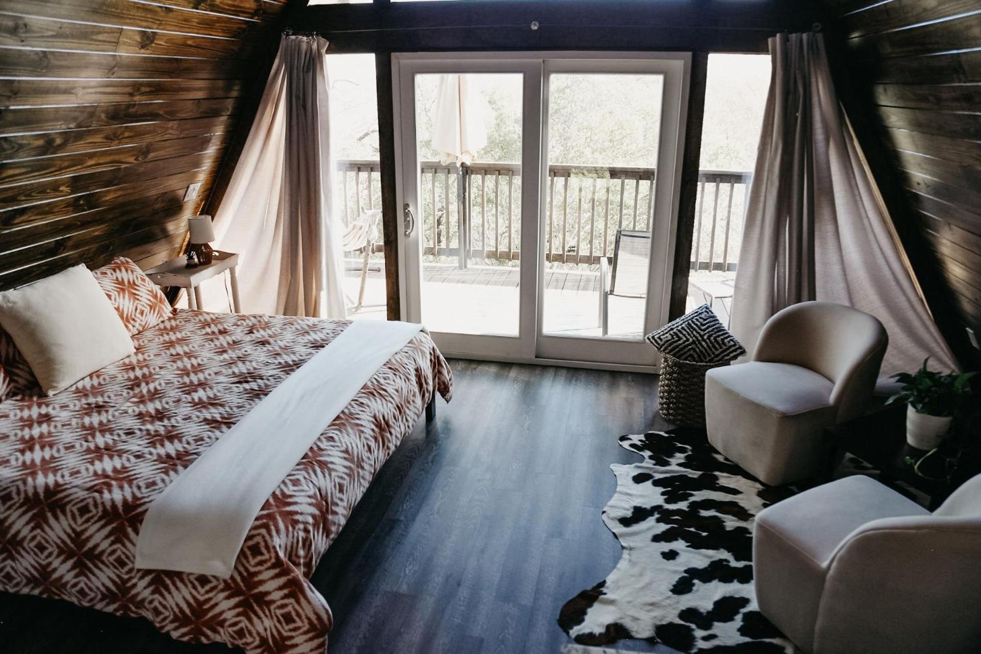 The Maverick: A-Frame W/ Hammock And Tree Top View New Braunfels Ngoại thất bức ảnh