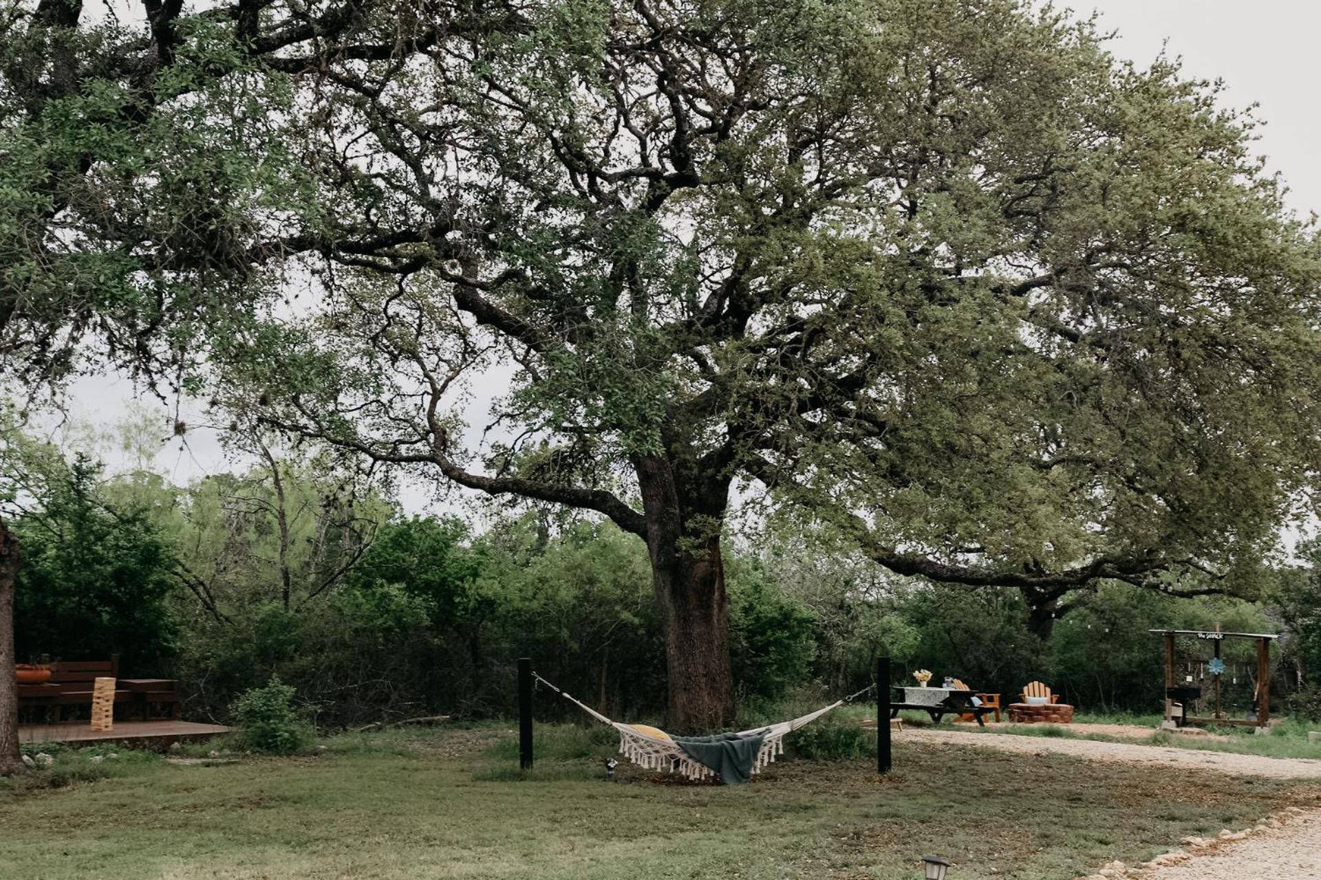 The Maverick: A-Frame W/ Hammock And Tree Top View New Braunfels Ngoại thất bức ảnh